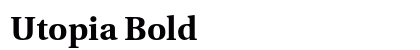Utopia Bold preview