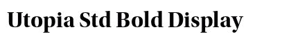 Utopia Std Bold Display preview