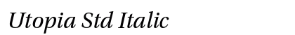 Utopia Std Italic Preview