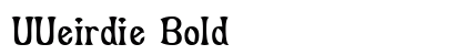 UUeirdie Bold preview
