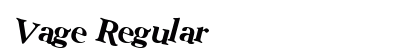 Vage Regular preview