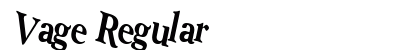 Vage Regular preview