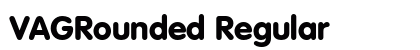 VAGRounded Regular Preview