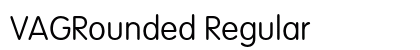 VAGRounded Regular Preview