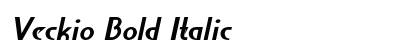 Veckio Bold Italic Preview