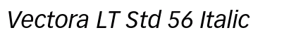 Vectora LT Std 56 Italic preview