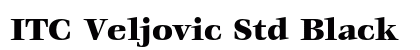 ITC Veljovic Std Black Preview