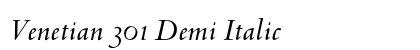 Venetian 301 Demi Italic preview