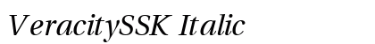 VeracitySSK Italic Preview