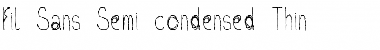 Fil Sans Semi-condensed Thin Font