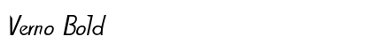 Verno Bold preview