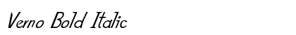 Verno Bold Italic Preview