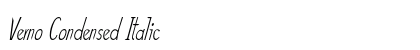 Verno Condensed Italic Preview