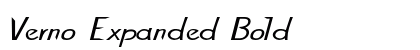 Verno Expanded Bold Preview