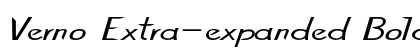 Verno Extra-expanded Bold Preview