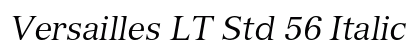 Versailles LT Std 56 Italic preview