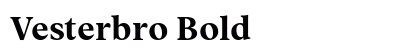 Vesterbro Bold preview