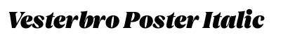 Vesterbro Poster Italic preview