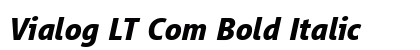 Vialog LT Com Bold Italic Preview