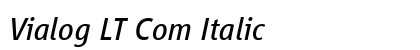 Vialog LT Com Italic Preview