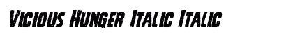 Vicious Hunger Italic Italic preview