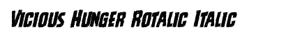 Vicious Hunger Rotalic Italic preview