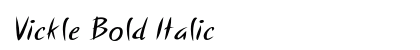 Vickle Bold Italic Preview