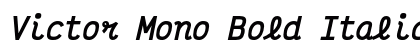 Victor Mono Bold Italic Preview