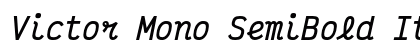 Victor Mono SemiBold Italic Preview