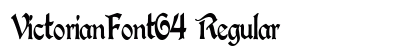 VictorianFont64 Regular preview