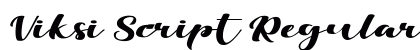 Viksi Script Regular preview