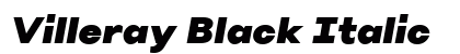 Villeray Black Italic Preview