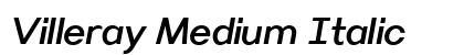 Villeray Medium Italic Preview