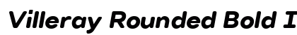 Villeray Rounded Bold Italic Preview