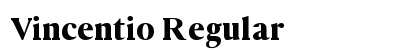 Vincentio Regular preview