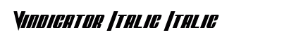 Vindicator Italic Italic preview