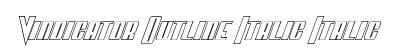 Vindicator Outline Italic Italic preview