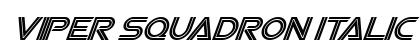 Viper Squadron Italic preview