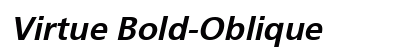 Virtue Bold-Oblique Preview