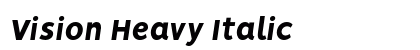 Vision Heavy Italic preview