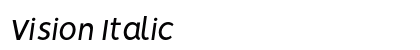 Vision Italic preview