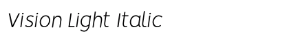 Vision Light Italic preview