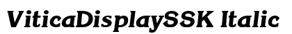 ViticaDisplaySSK Italic preview