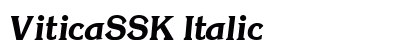ViticaSSK Italic preview