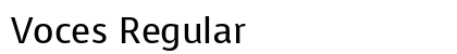 Voces Regular preview