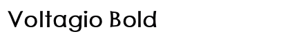 Voltagio Bold preview
