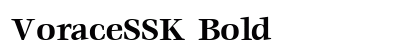 VoraceSSK Bold preview