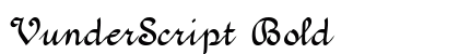 VunderScript Bold preview