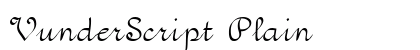 VunderScript Plain preview