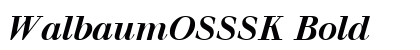WalbaumOSSSK Bold Font